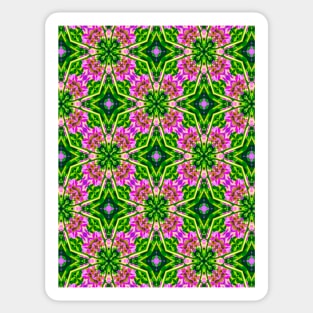 Pretty Dahlia bouquet pattern. Sticker